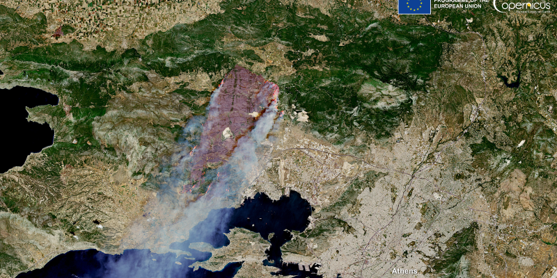 Grecja odnotowuje najbardziej intensywne emisje z pożarów w lipcu
